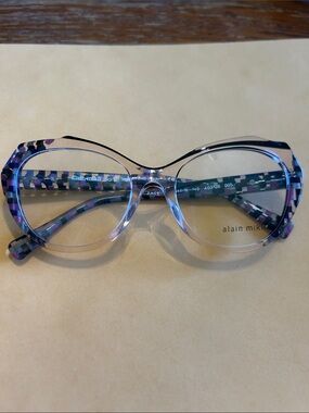 alain mikli Women's Purple Patterned Glasses